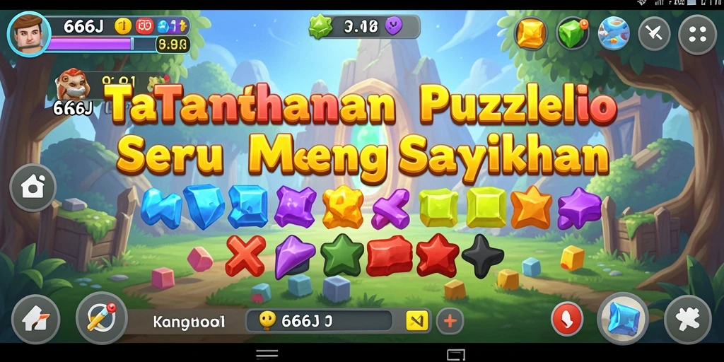 Screenshot 666J menampilkan gameplay Puzzle yang menantang dan interaktif.