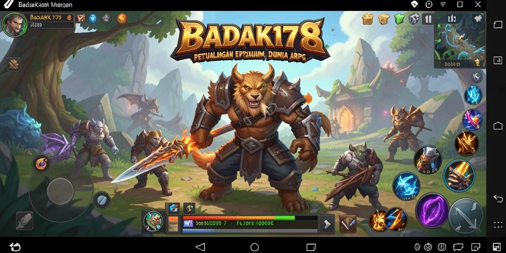 Tangkapan layar permainan BADAK178 menampilkan aksi seru dalam dunia ARPG.