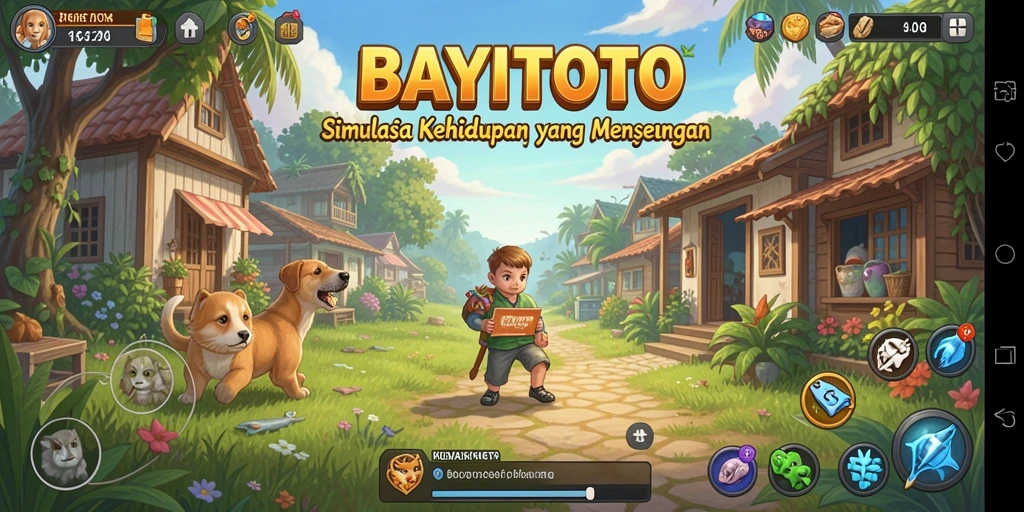 Tampilan gameplay <strong>BAYITOTO</strong> dengan aktivitas seru dalam simulasi kehidupan.