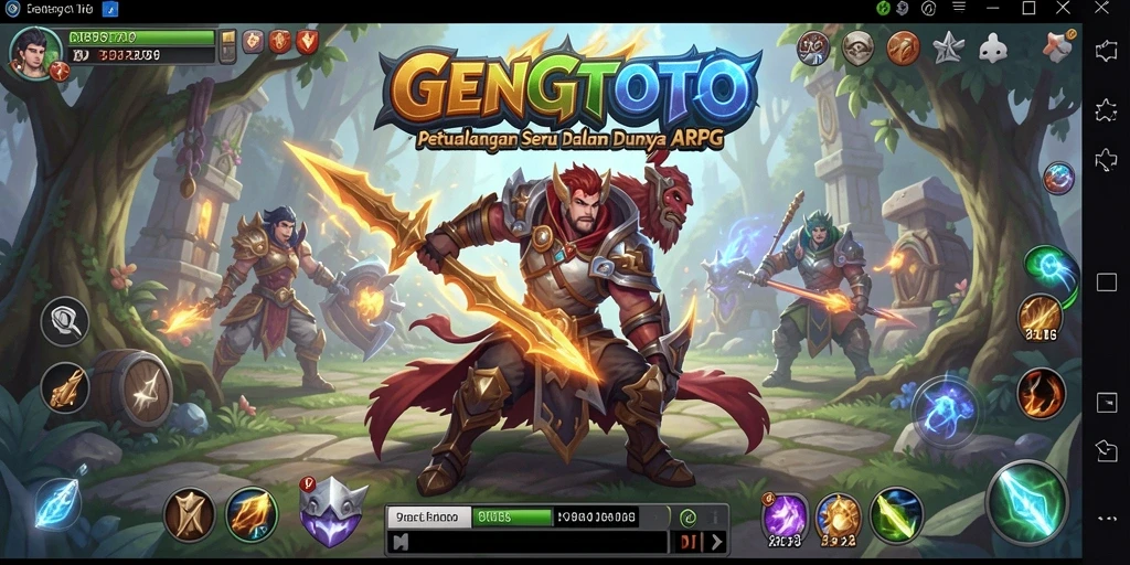Tangkapan layar gameplay <strong>GENGTOTO</strong> yang menunjukkan aksi pertempuran menegangkan.