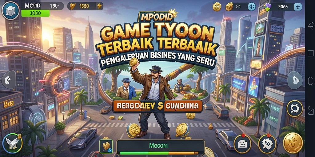 Screenshot MPOID menampilkan pengalaman seru bermain sebagai pengusaha Tycoon.