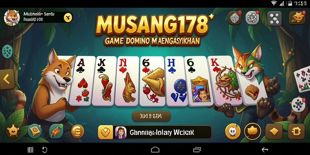Tampilan seru dari gameplay domino MUSANG178