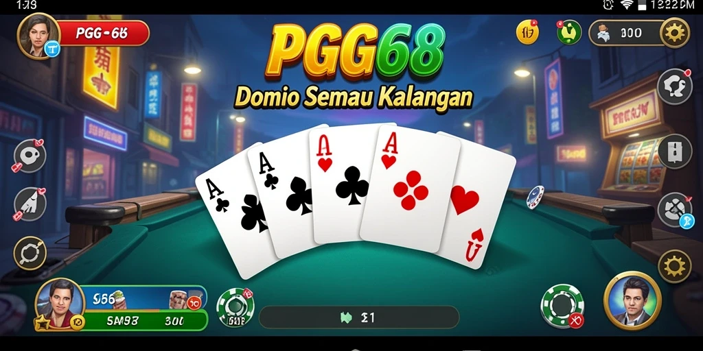 Screenshot gameplay menampilkan keseruan bermain Domino dengan teman-teman.