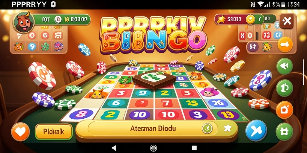 Tampilan gameplay seru di PPRRYY dengan kartu Bingo.