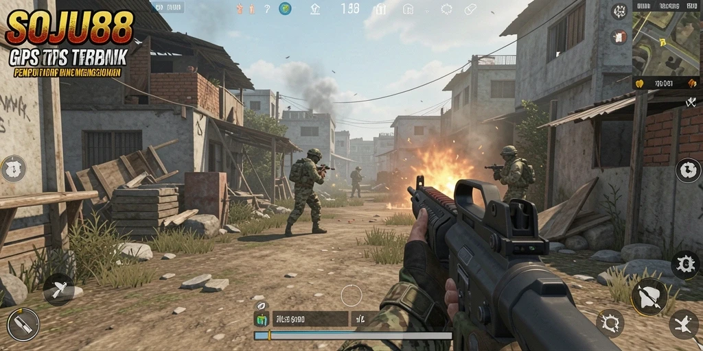 Gameplay seru dalam pertempuran TPS di SOJU88.