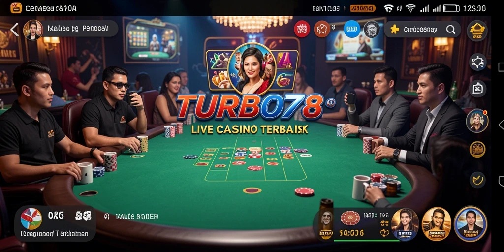 Gameplay Live Casino di TURBO78 yang menegangkan dan seru.