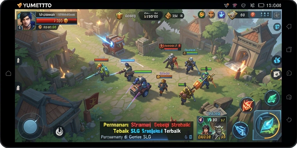 Tampilan gameplay YUMETOTO yang mendebarkan dalam genre SLG.