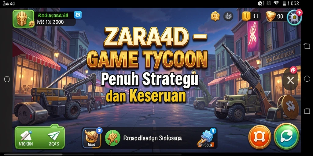 Screenshot gameplay ZARA4D dengan elemen strategi Tycoon yang menarik.